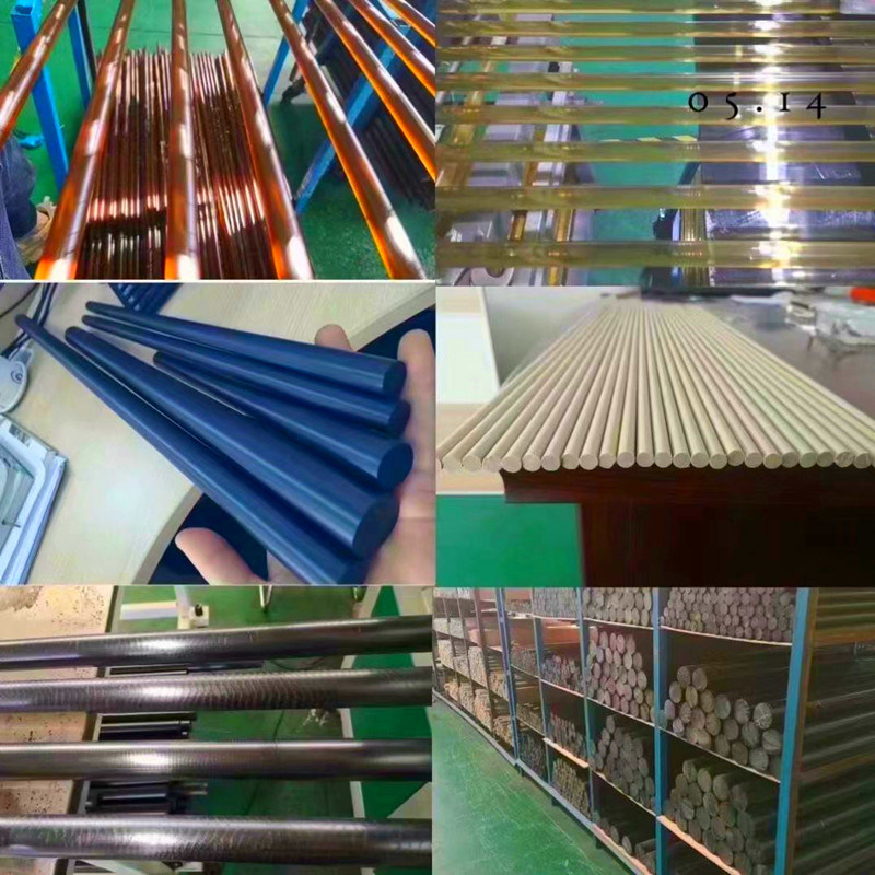 Natural Polyamide Bar PA6 Extruded Blue Nylon Rod