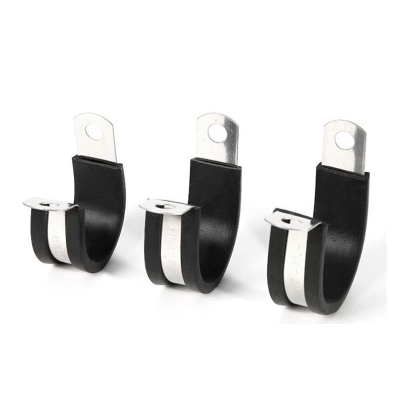 Customized Stainless Steel Fixing Clamp Cable Clips with Rubber