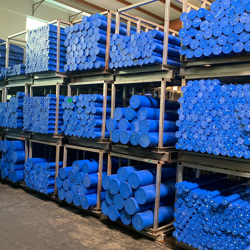 Natural Polyamide Bar PA6 Extruded Blue Nylon Rod